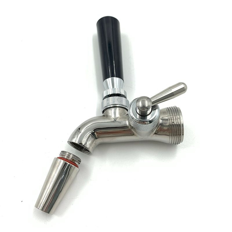 Premium Flow Control Beer Faucet | Stainless Steel Short Spout Tap - The Village Brew