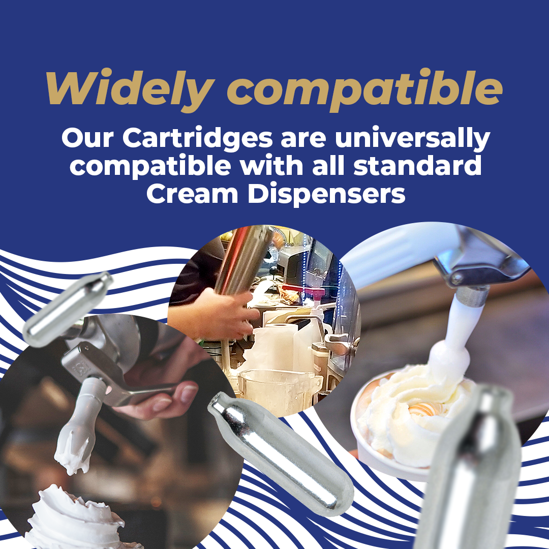 Starter Pack - SupremeWhip Cream Chargers – 600 - (25 x 24Pks) & 0.25L White Dispenser