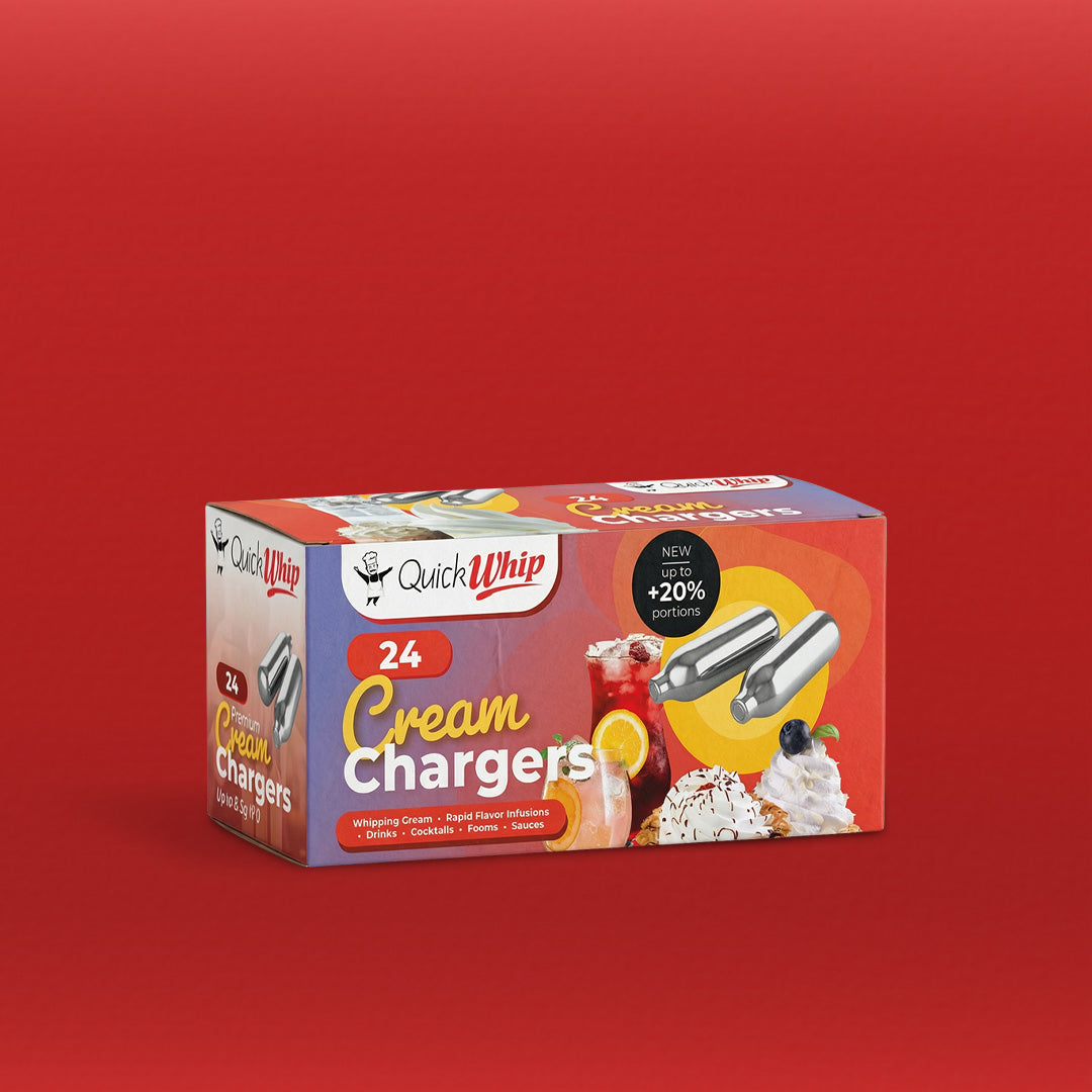600 PRO QuickWhip Cream Chargers - 25 x 24 pack (1 Carton) *NEW 2022*