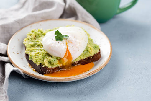 Salmon Eggs with Creamy Sauce on Toast