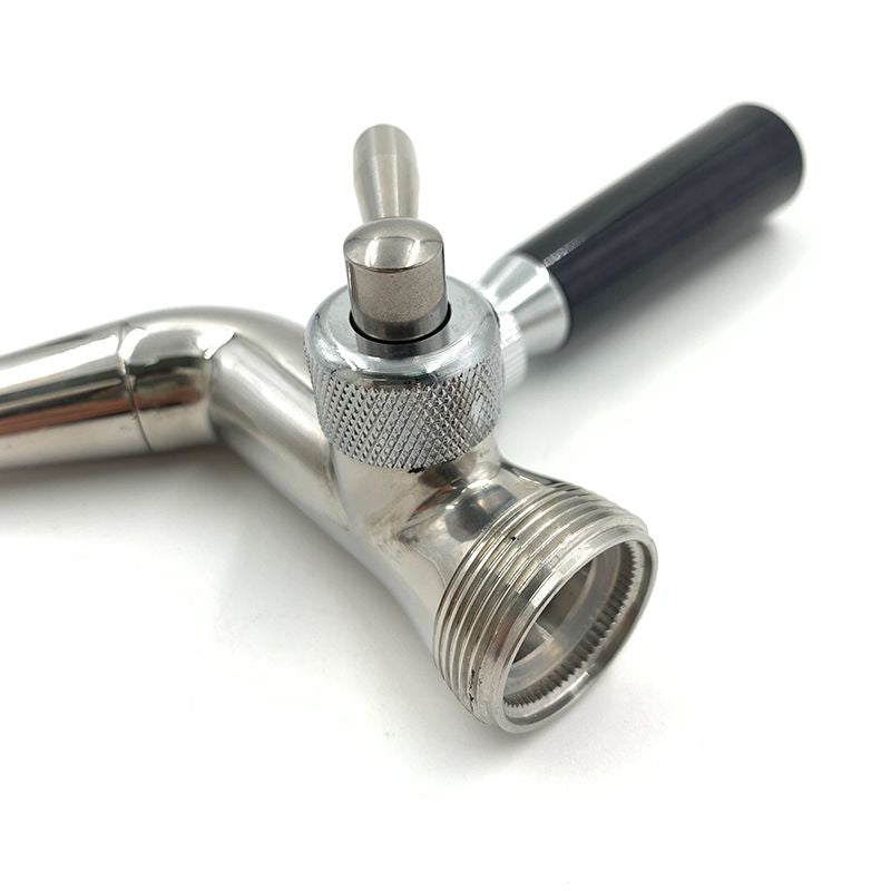 Premium Flow Control Beer Faucet | Stainless Steel Short Spout Tap - The Village Brew