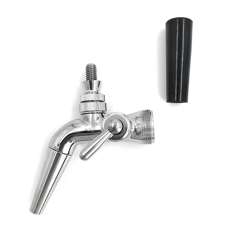Flow Control Stainless Steel Beer Faucet with Long Spout | Premium Draft Tap - The Village Brew UK