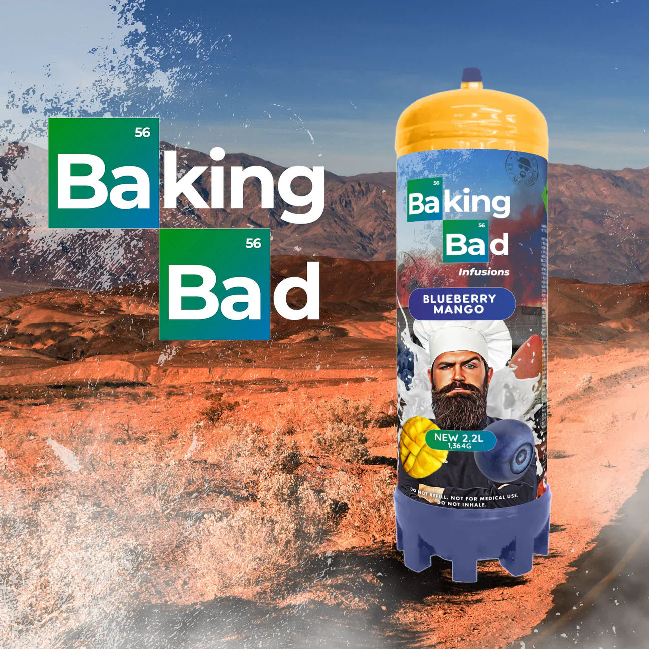 1 x Baking Bad 1364g/2.2L Cream Charger *NEW*