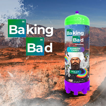 1 x Baking Bad 1364g/2.2L Cream Charger *NEW* Rainbow Candy