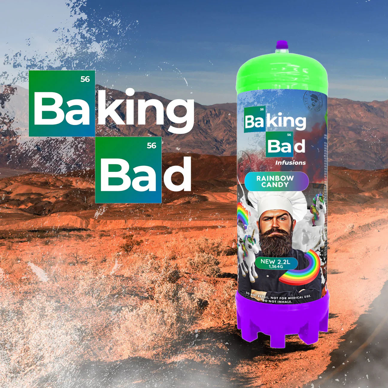 1 x Baking Bad 1364g/2.2L Cream Charger *NEW*