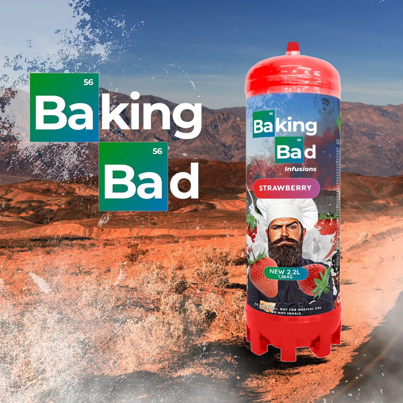 1 x Baking Bad 1364g/2.2L Cream Charger *NEW*