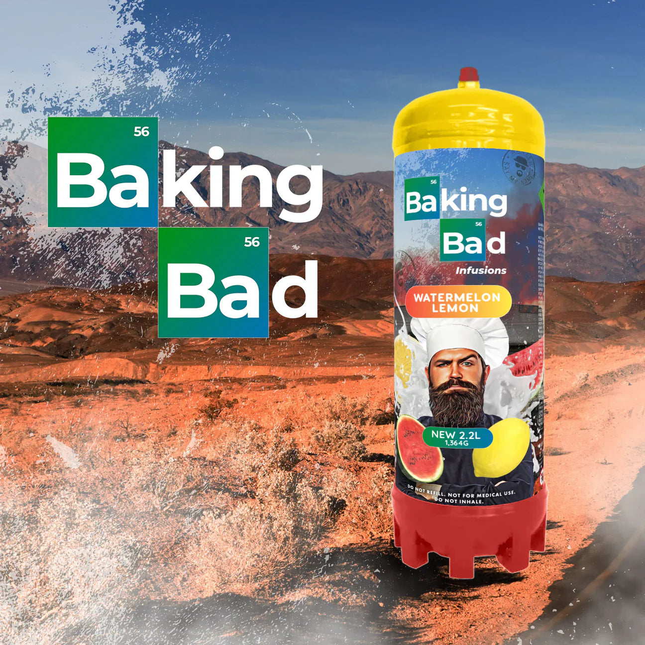 1 x Baking Bad 1364g/2.2L Cream Charger *NEW*