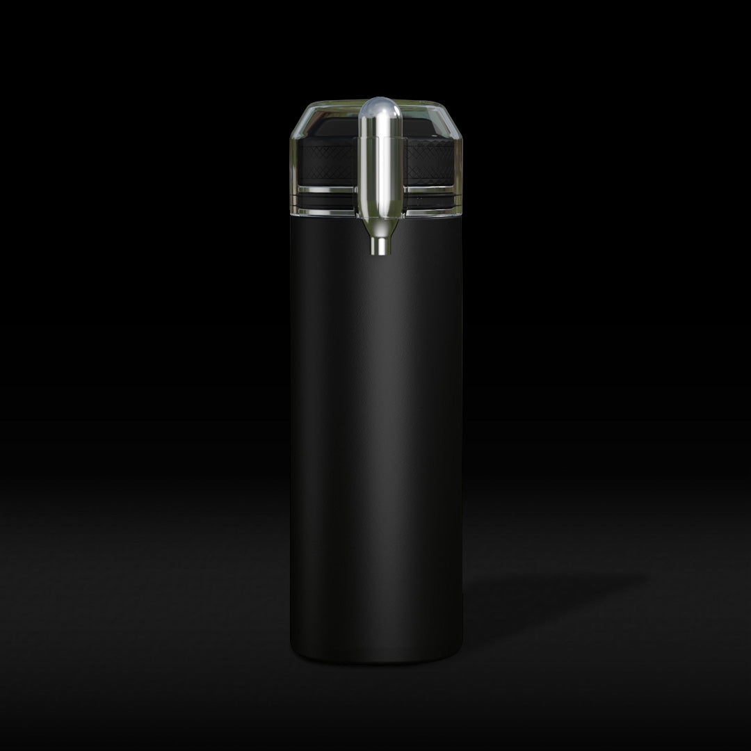 750ml Black Vacuum Insulated Sparkling Water Bottle Maker – Portable Carbonated Drinks Machine