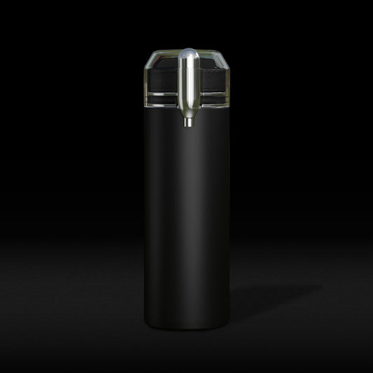 750ml Black Vacuum Insulated Sparkling Water Bottle Maker – Portable Carbonated Drinks Machine