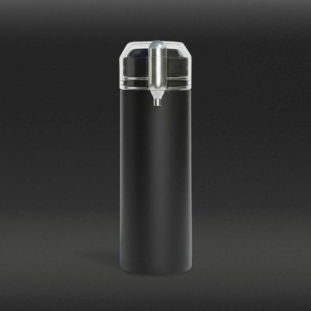 750ml Black Vacuum Insulated Sparkling Water Bottle Maker – Portable Carbonated Drinks Machine