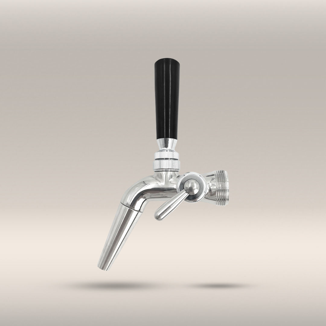 Flow Control Stainless Steel Beer Faucet with Long Spout | Premium Draft Tap - The Village Brew UK