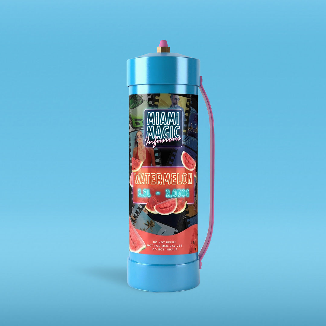NEW 1 x Miami Magic 2kg/3.3L WATERMELON 🍉 Cream Charger