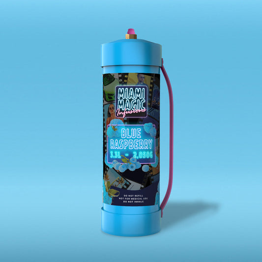 *NEW* 1 x Miami Magic 2kg/3.3L BLUE RASPBERRY🫐 Cream Charger