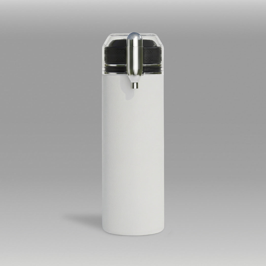 750ml White Vacuum Insulated Sparkling Water Bottle Maker – Portable Carbonated Drinks Machine